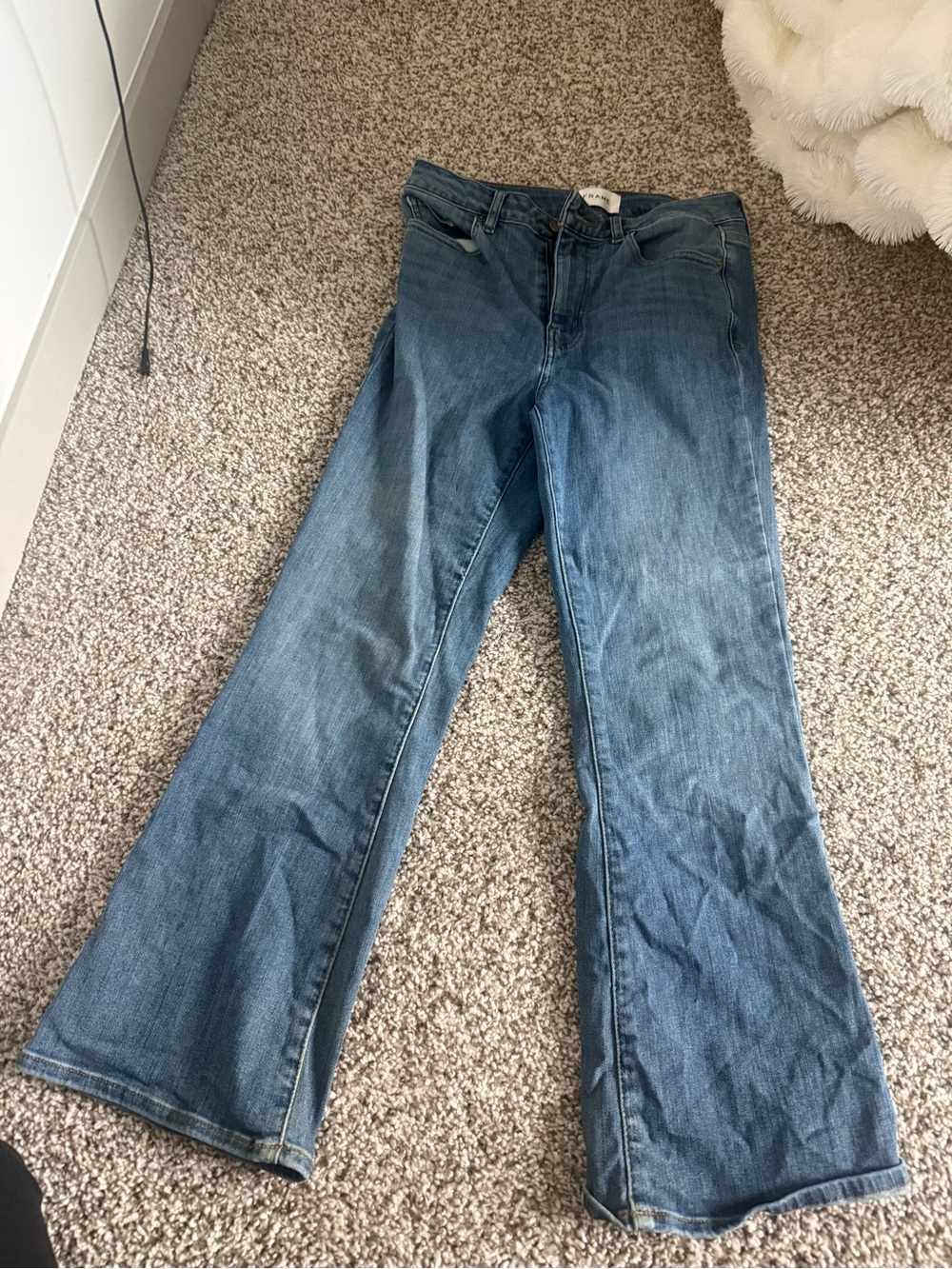 Frame Denim Blue Flare Jeans